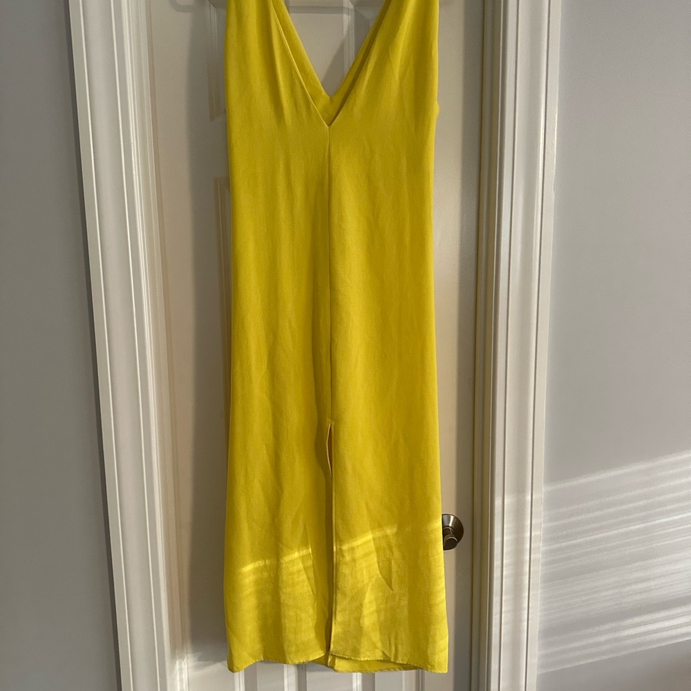 Zara Yellow Sleeveless Dress